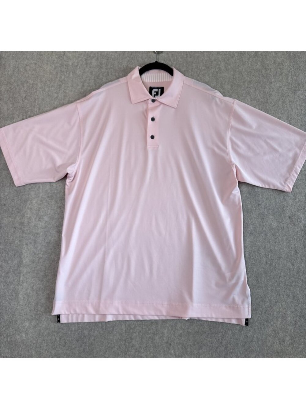 FootJoy ProDry Lisle Golf Polo Shirt Mens L Light Pink Performance Country Club